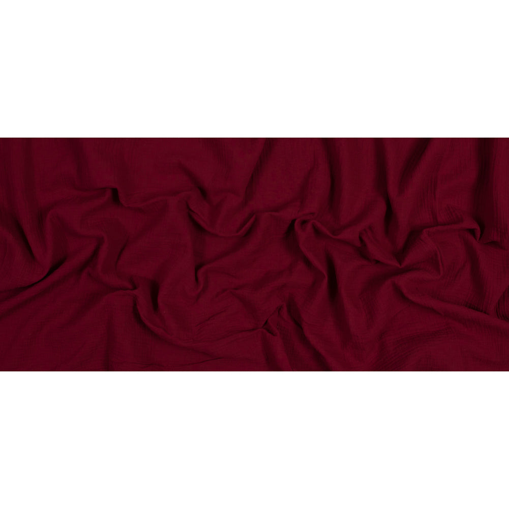 Double Cotton Gauze - Cranberry - Talamanca Collection Folded