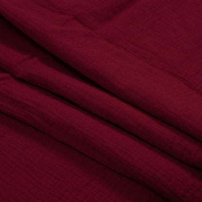 Double Cotton Gauze - Cranberry - Talamanca Collection Detail