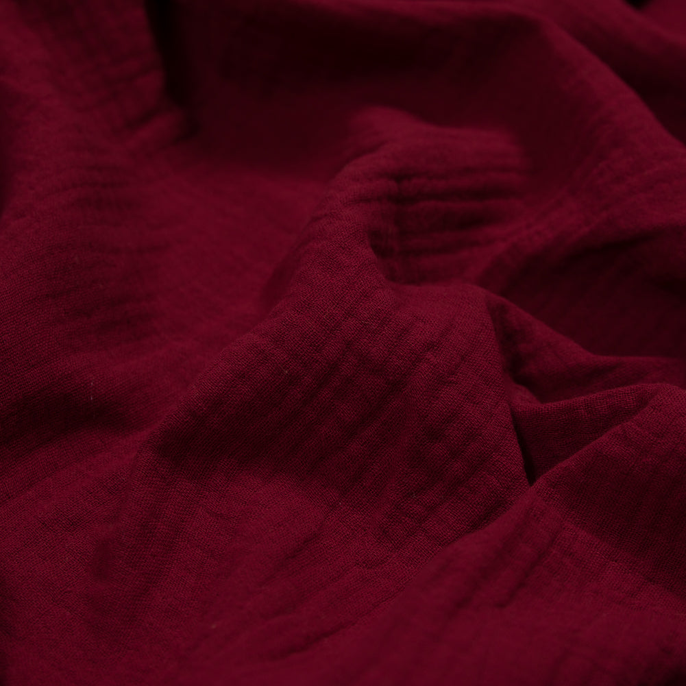Double Cotton Gauze - Cranberry - Talamanca Collection Full
