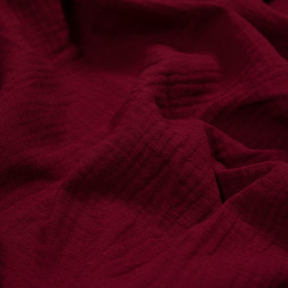 Double Cotton Gauze - Cranberry - Talamanca Collection Full