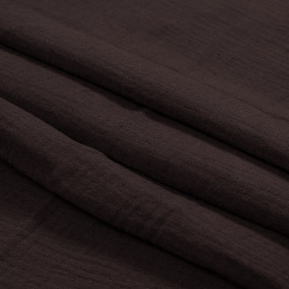 Double Cotton Gauze - Dusty Brown - Talamanca Collection Detail