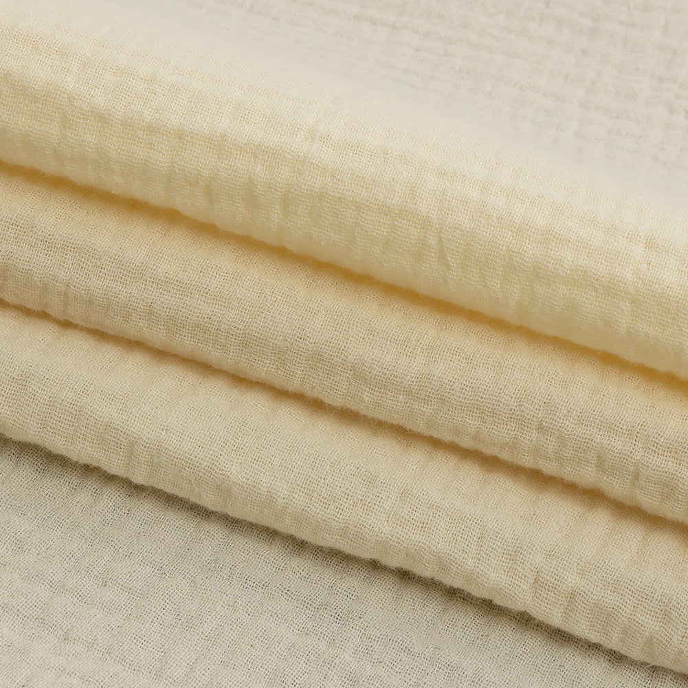 Double Cotton Gauze - Cloud Cream - Talamanca Collection Detail