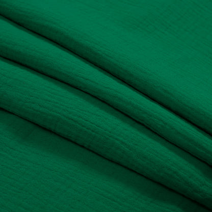 Double Cotton Gauze - Kelly Green - Talamanca Collection Detail