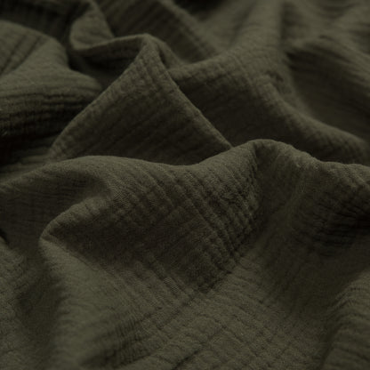 Double Cotton Gauze - Olive - Talamanca Collection Full