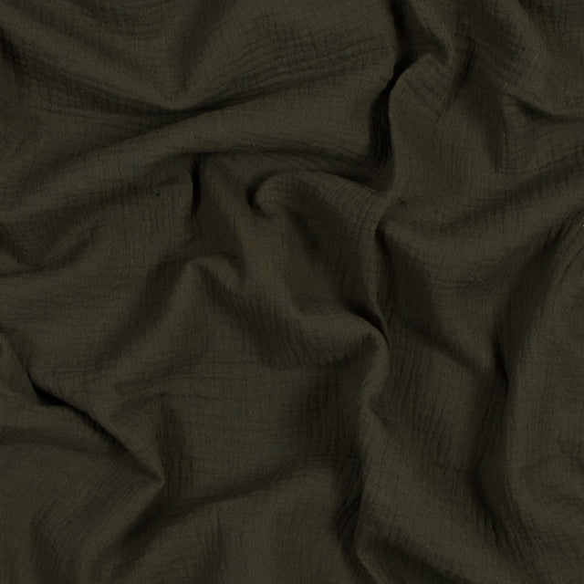 Double Cotton Gauze - Olive - Talamanca Collection