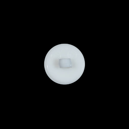 Italian White Plastic Shank Back Button - 22L/14mm Detail