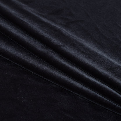 Stretch Velour - Charcoal - Persica Collection Detail