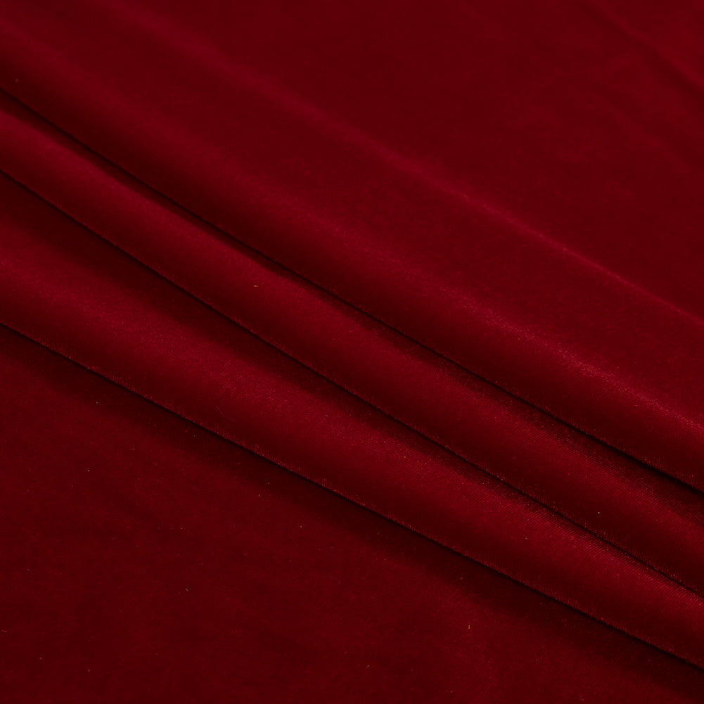 Stretch Velour - Scarlet - Persica Collection Detail