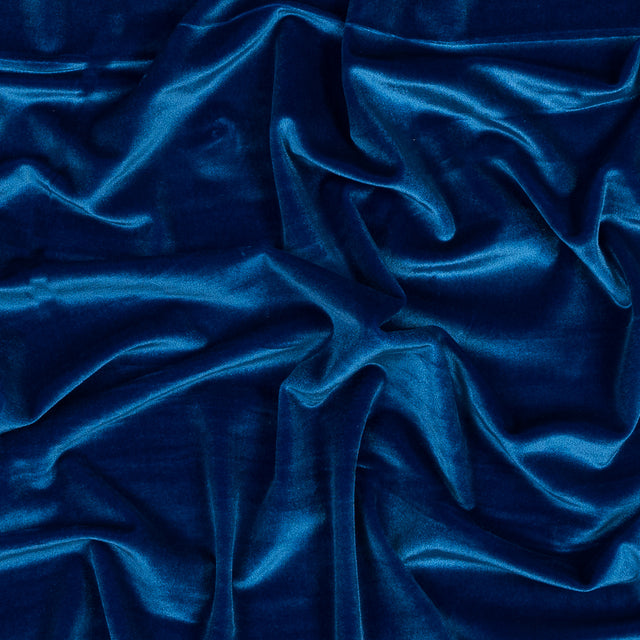 Stretch Velour - Brilliant Blue - Persica Collection