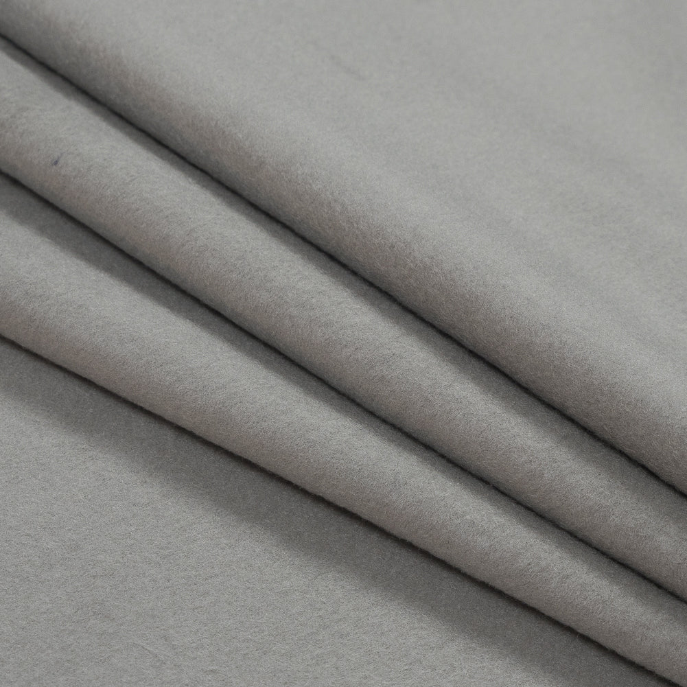 Bamboo and Cotton Stretch Knit Fleece - Gray Flint - Jessamyn Collection Detail