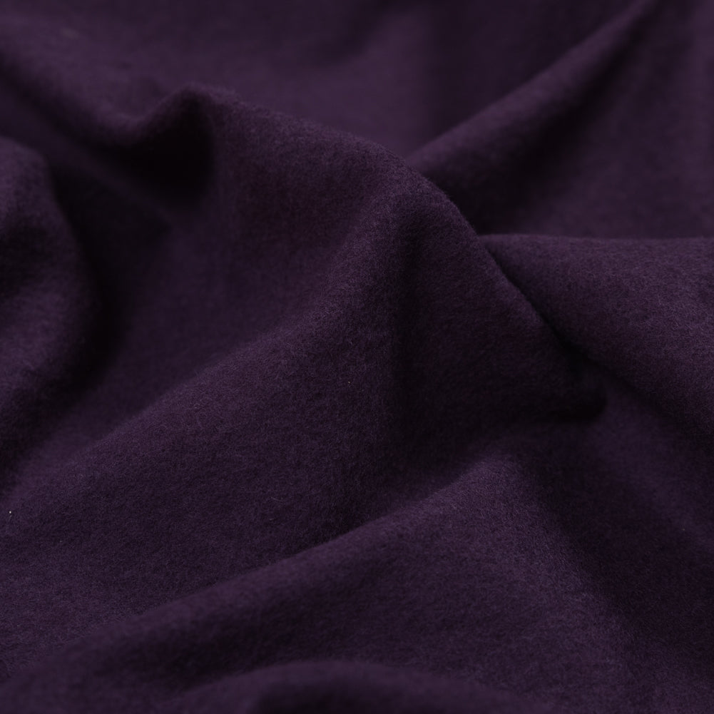 Bamboo and Cotton Stretch Knit Fleece - Plum - Jessamyn Collection Full