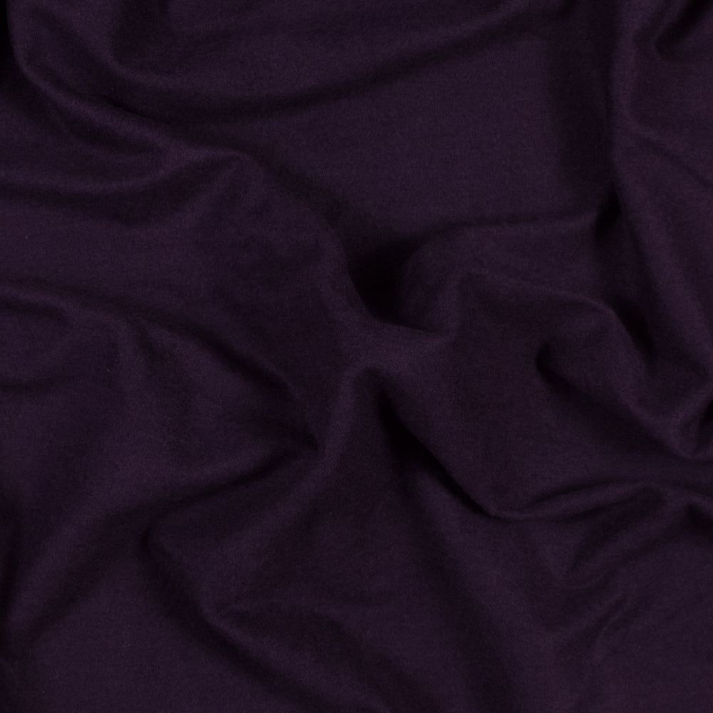 Bamboo and Cotton Stretch Knit Fleece - Plum - Jessamyn Collection