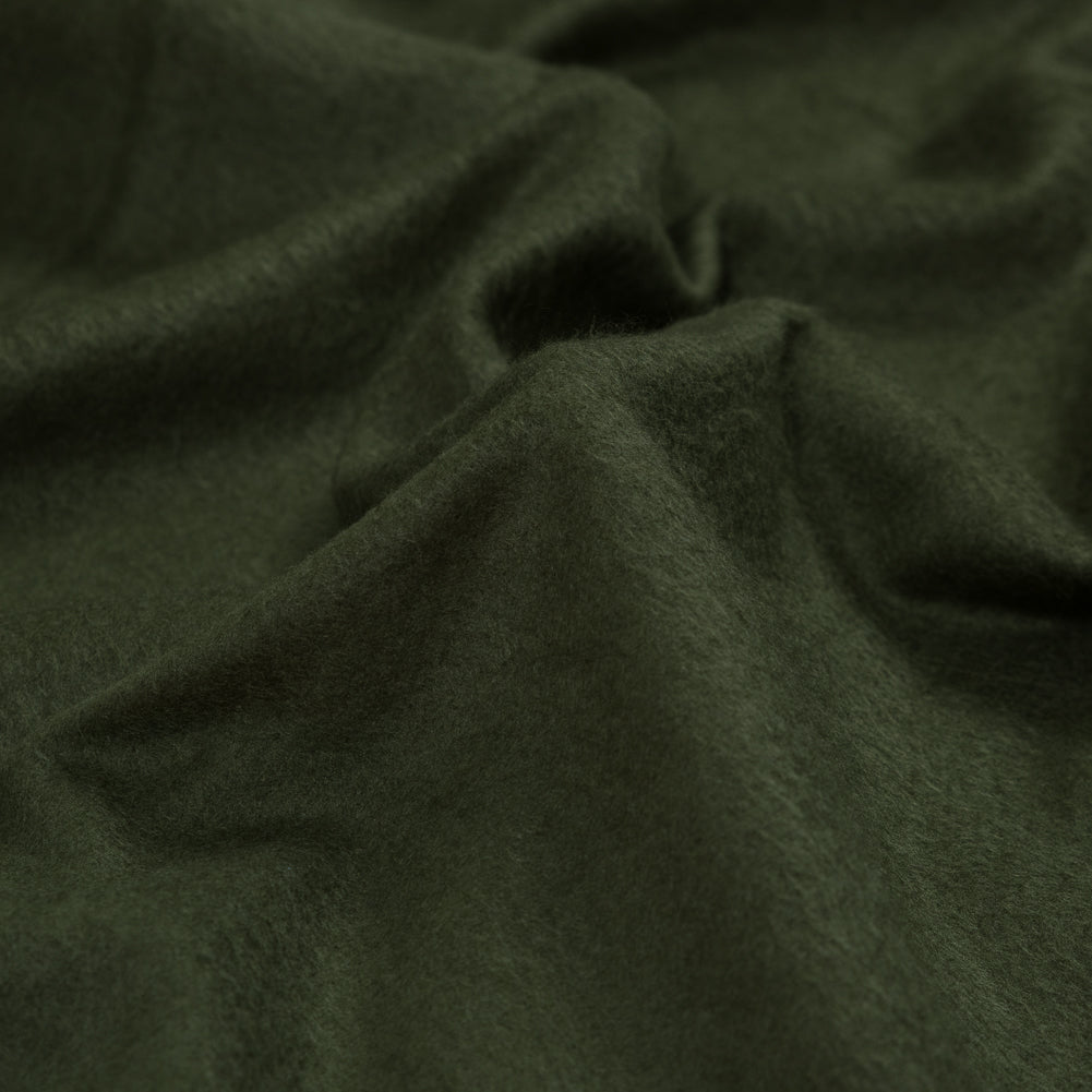 Bamboo and Cotton Stretch Knit Fleece - Moss Green - Jessamyn Collection Full
