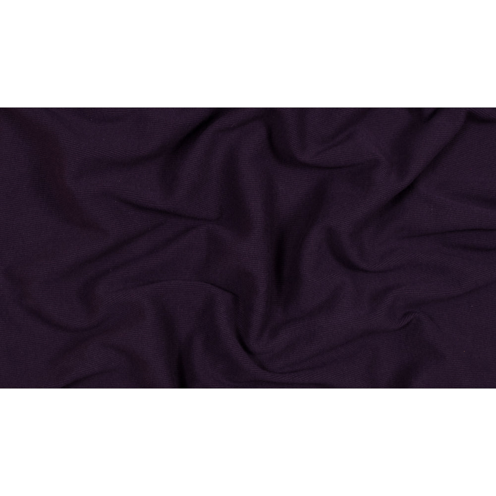 Plum Tubular Cotton Rib Knit Folded
