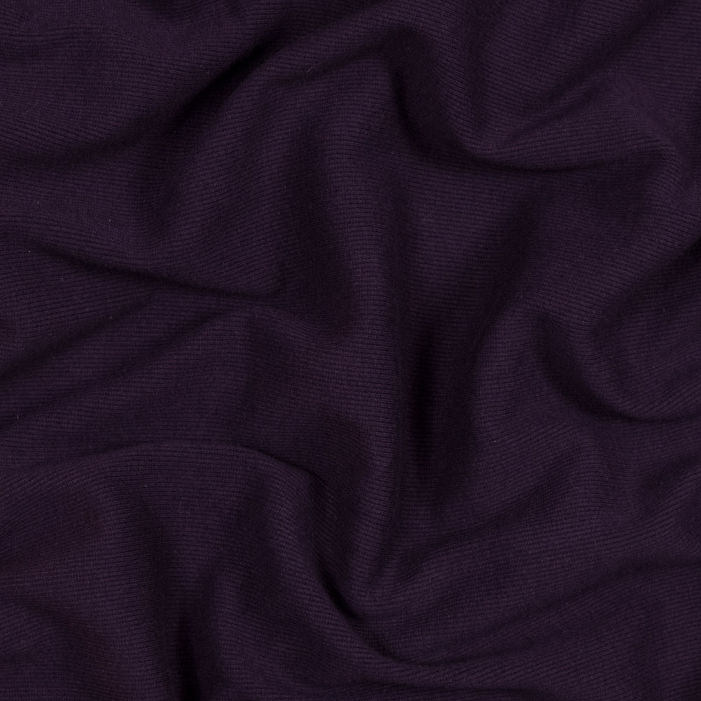 Plum Tubular Cotton Rib Knit