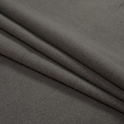 Cotton and Polyester Brushed Fleece - Charcoal Detail