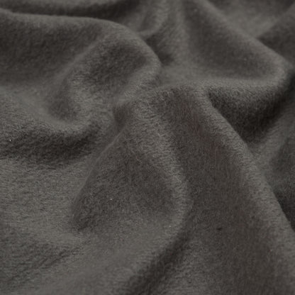Cotton and Polyester Brushed Fleece - Charcoal Full