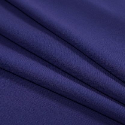Purple Stretch Polyester Crepe Folded