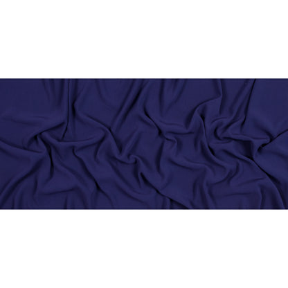 Purple Stretch Polyester Crepe Full