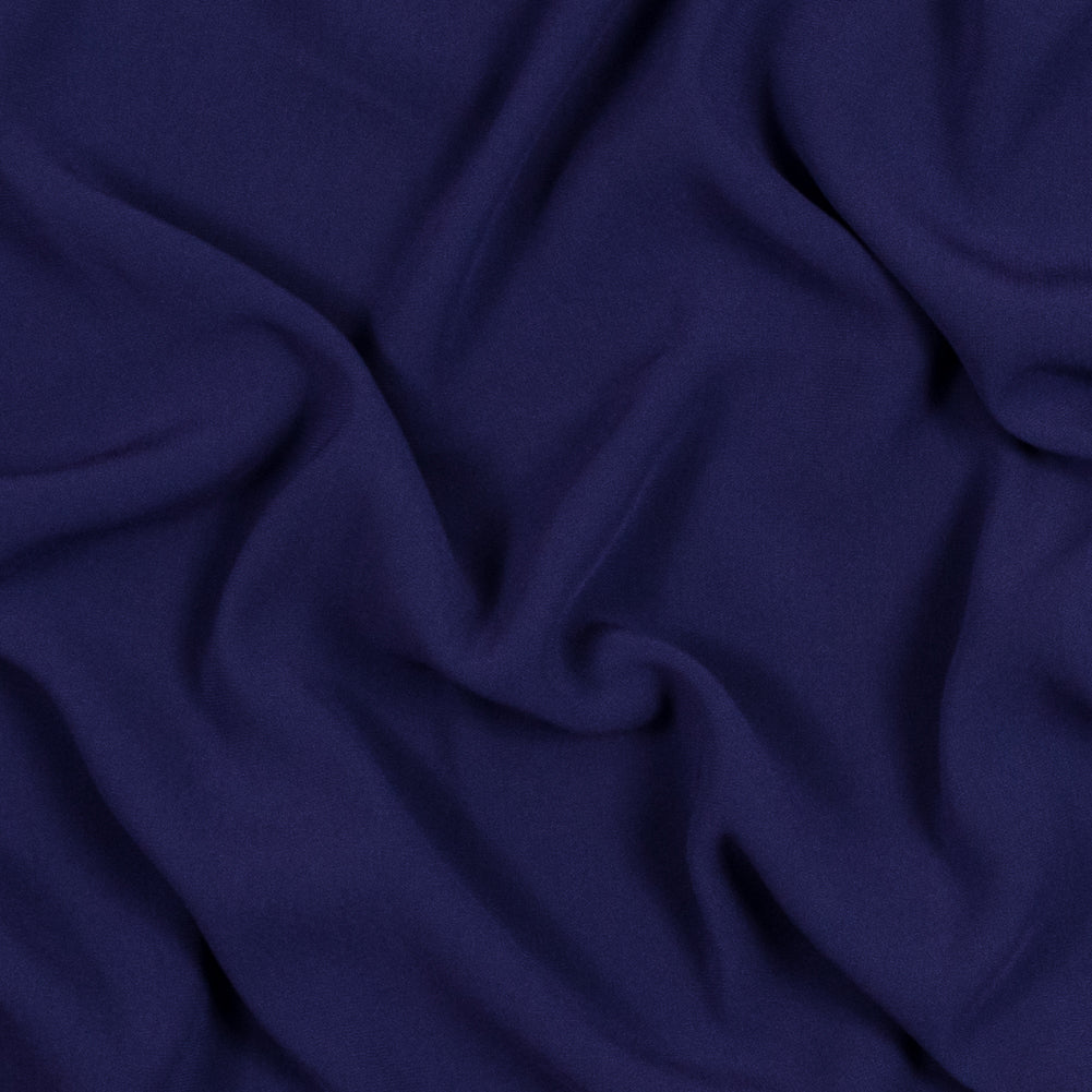Purple Stretch Polyester Crepe