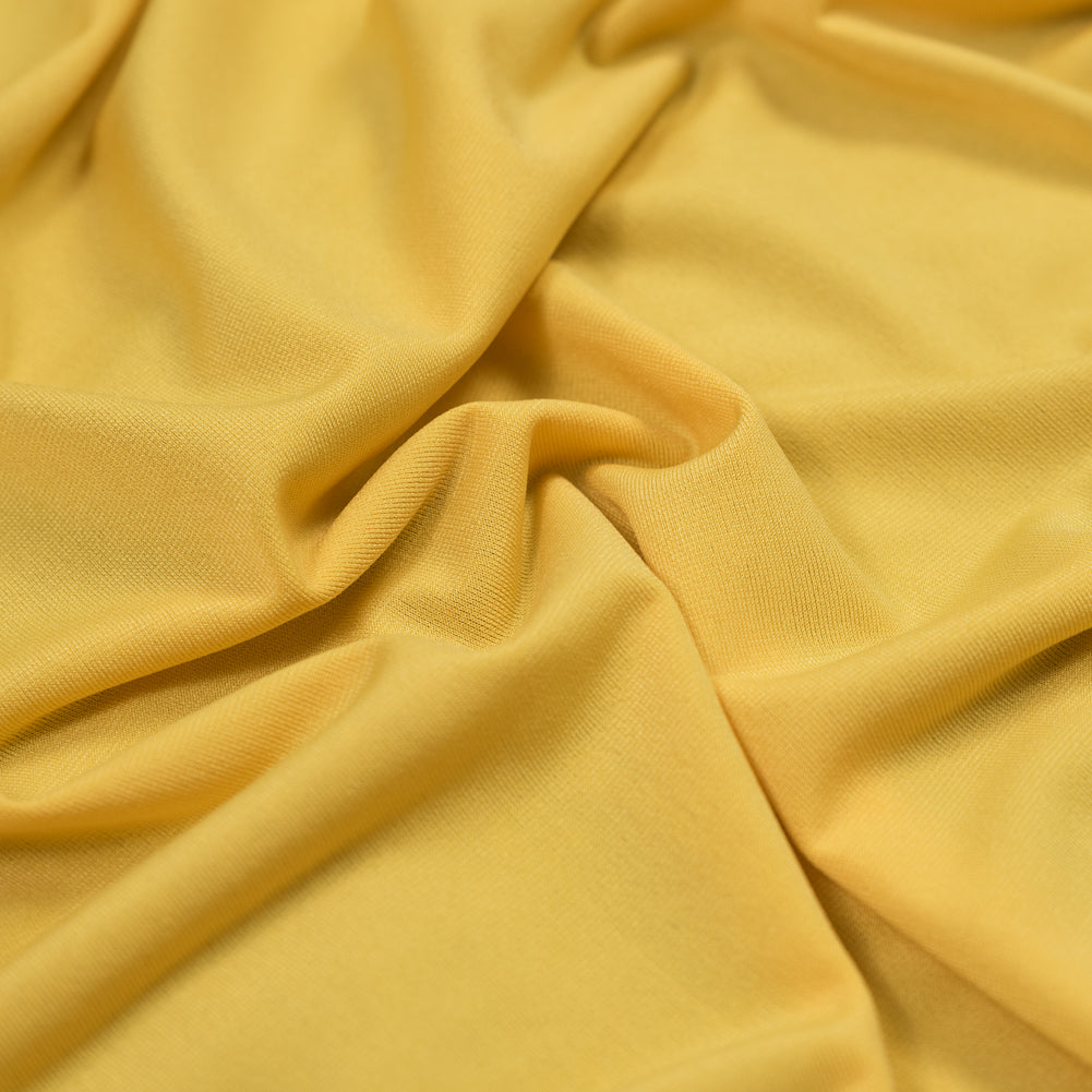 Saffron Yellow ITY Stretch Matte Jersey