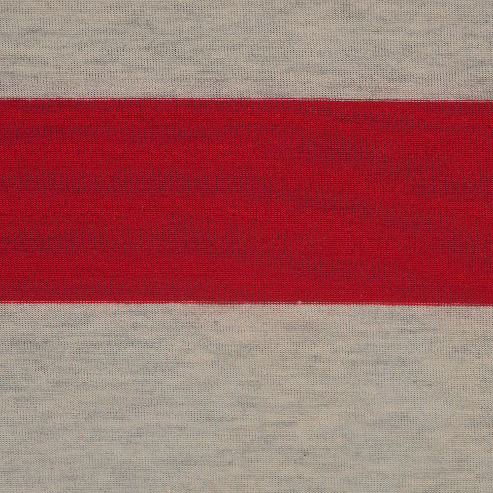 Red, Oatmeal and Gray Awning Striped Jersey Full