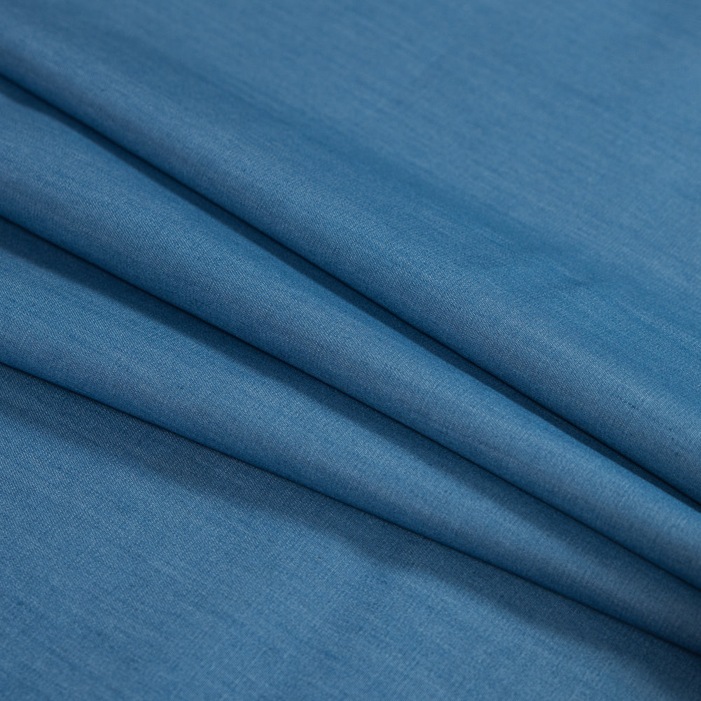 Light Blue 6oz Hemp Denim Folded