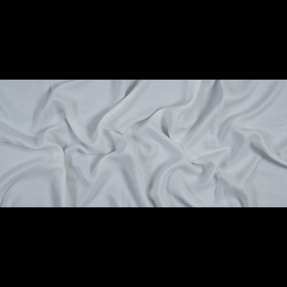 White Cupro Twill Lining Folded