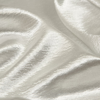 Luminous White Wrinkled Polyester Full