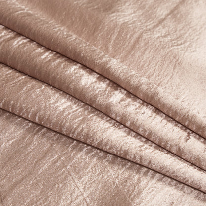 Luminous Adobe Rose Wrinkled Polyester Detail