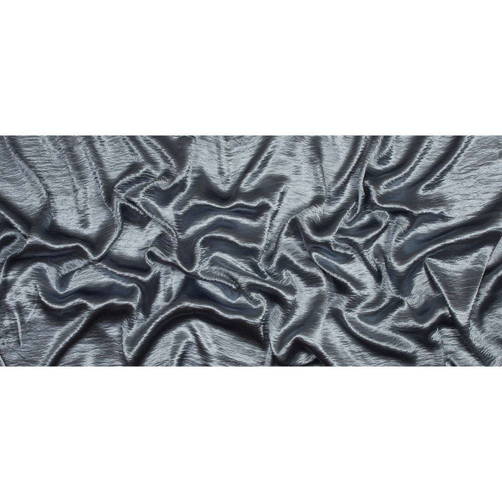 Luminous Baby Blue Wrinkled Polyester Folded
