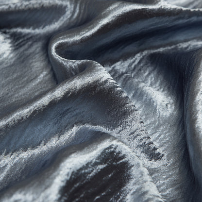 Luminous Baby Blue Wrinkled Polyester Full