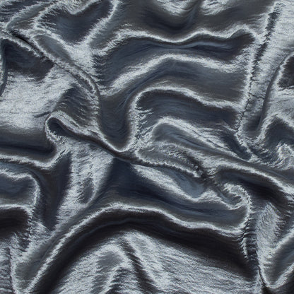 Luminous Baby Blue Wrinkled Polyester
