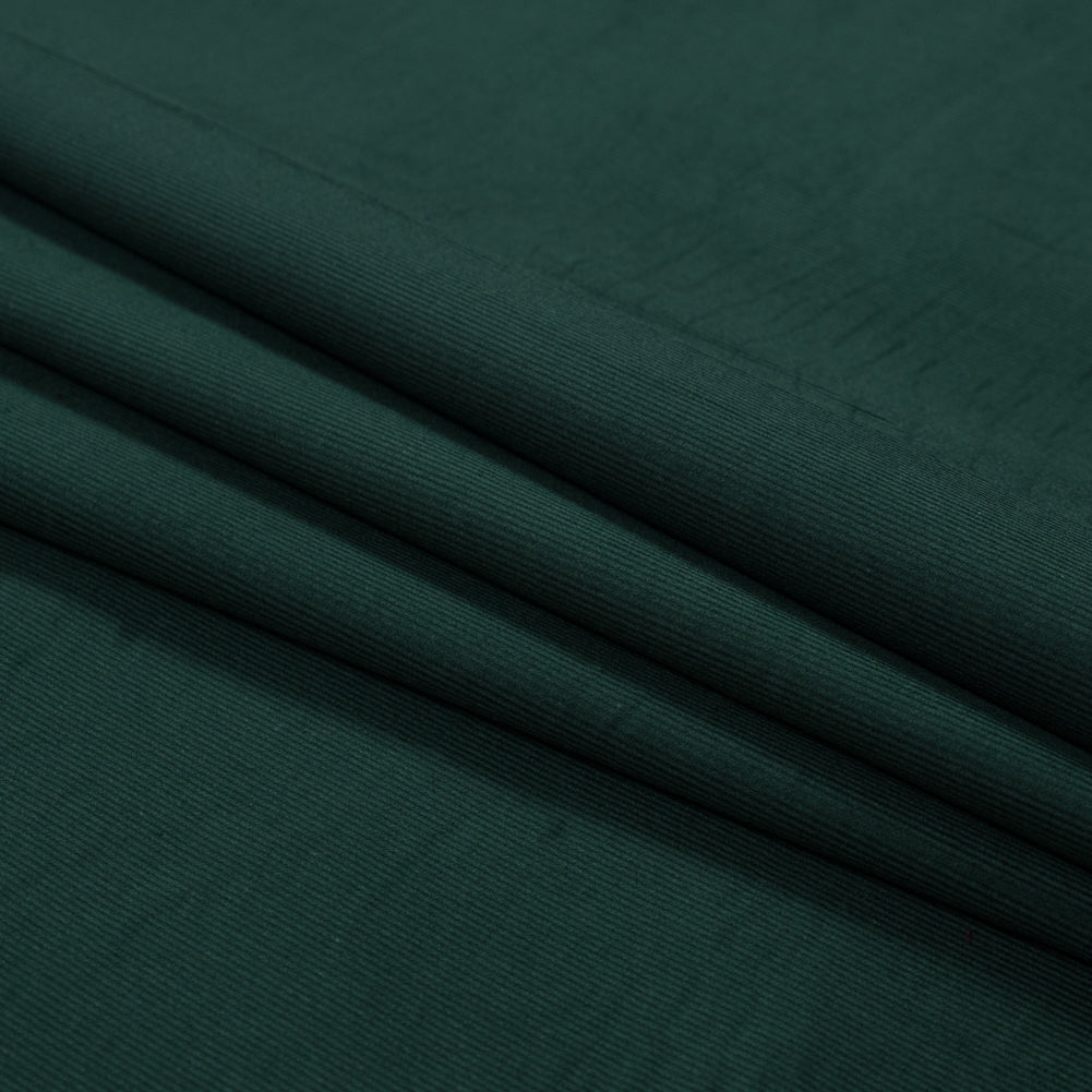 Featherwale Cotton Corduroy - Tartan Green - Dawn Collection Detail