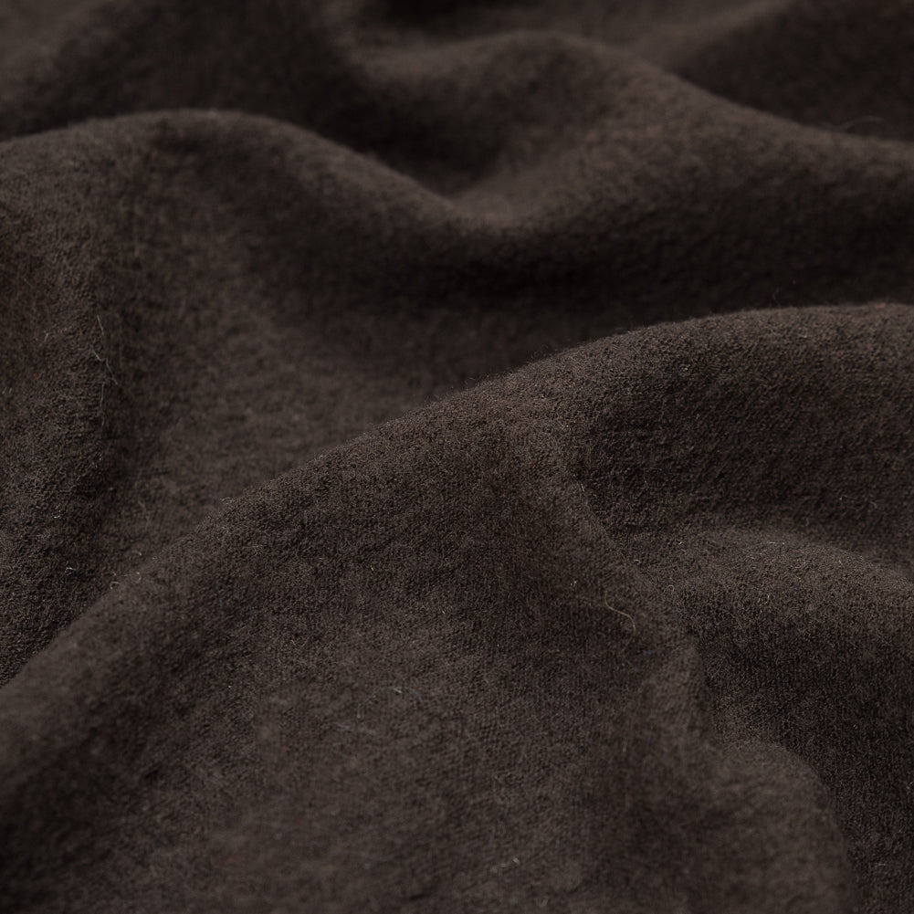 Brown Wool Sweater Knit Detail