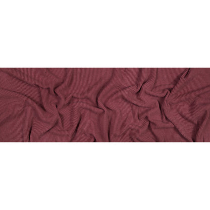 Mauve Cotton Chunky Rib Knit Full