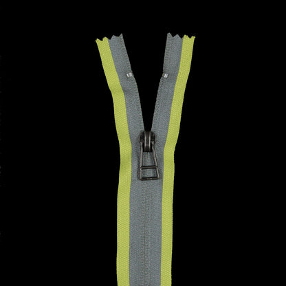 #5 Invisible Fluorescent Yellow Reflective Separating Zipper - 24"