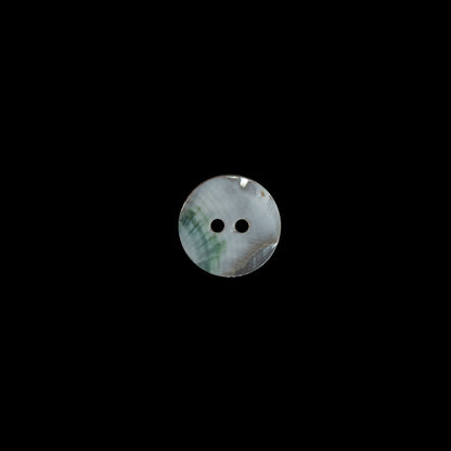 Gray Iridescent 2-Hole Mother Of Pearl Button - 14L/9mm Detail