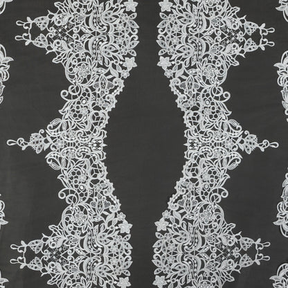 Embroidered Lace - Off-White Floral on Nude