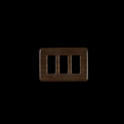 Amber Rectangular Plastic Buckle - 1.5"
