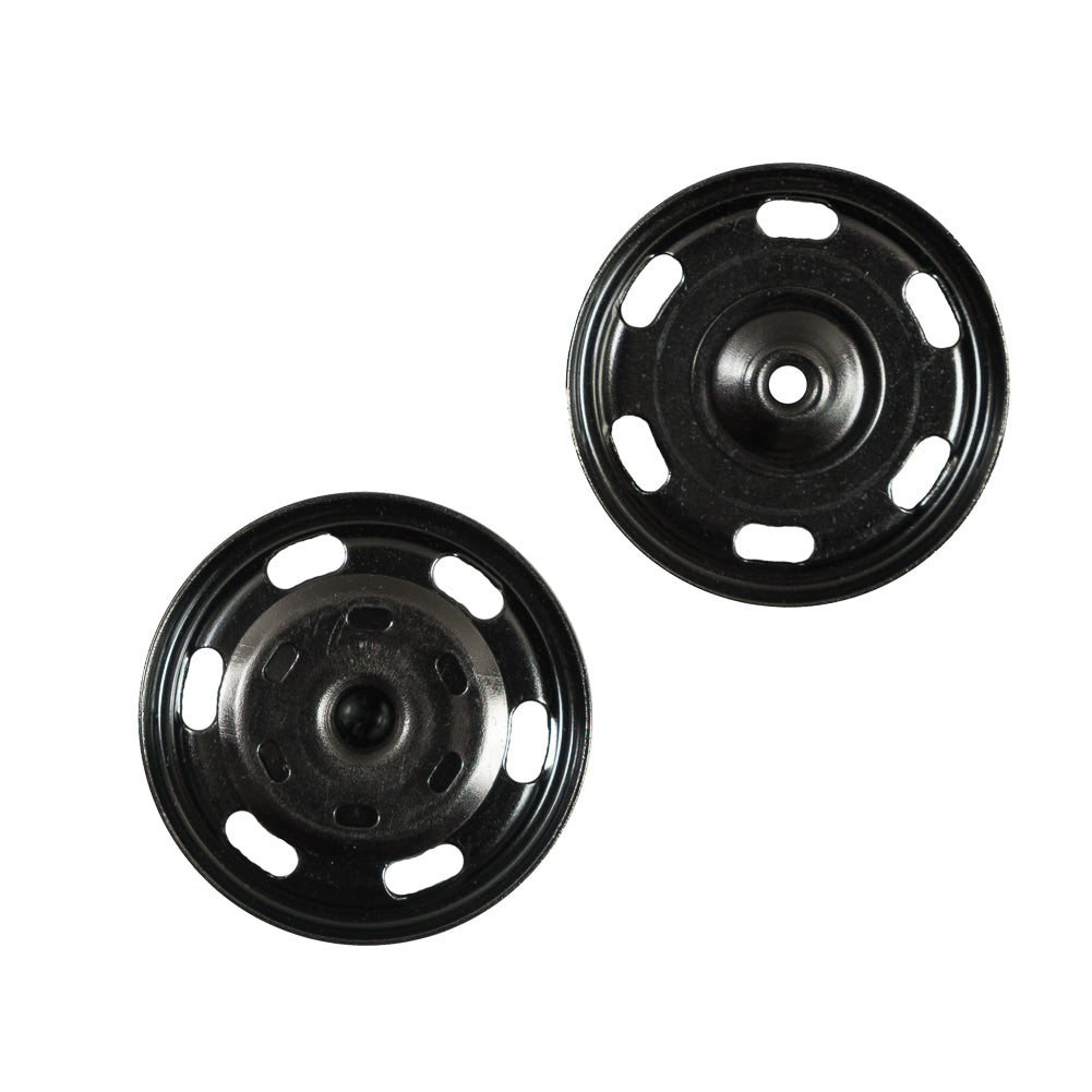 Gunmetal Metal Sew on Snaps - 45L/28mm Detail