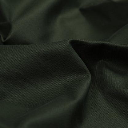 Olive Stretch Cotton Twill Detail