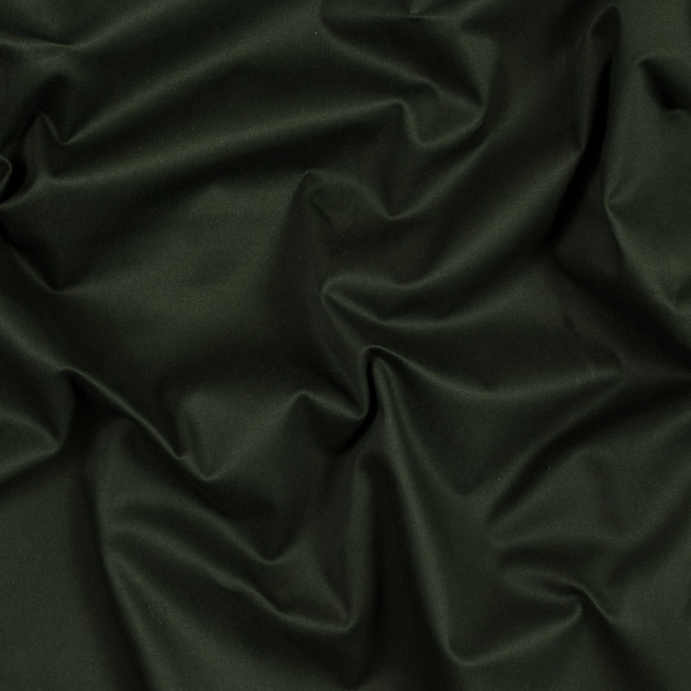 Olive Stretch Cotton Twill