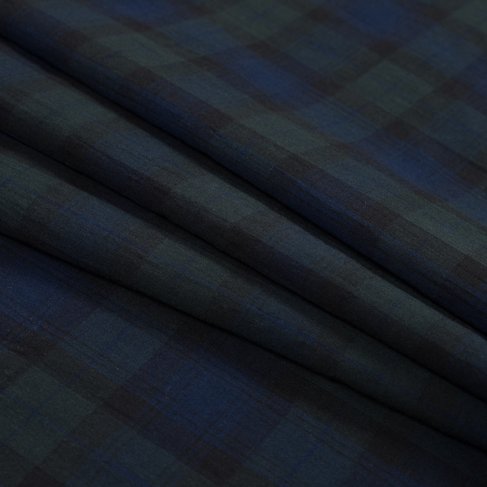 Black Watch Cotton Gauze Folded