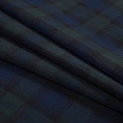 Black Watch Cotton Gauze Folded