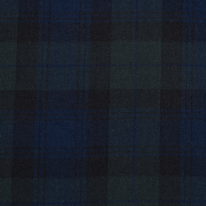 Black Watch Cotton Gauze Detail