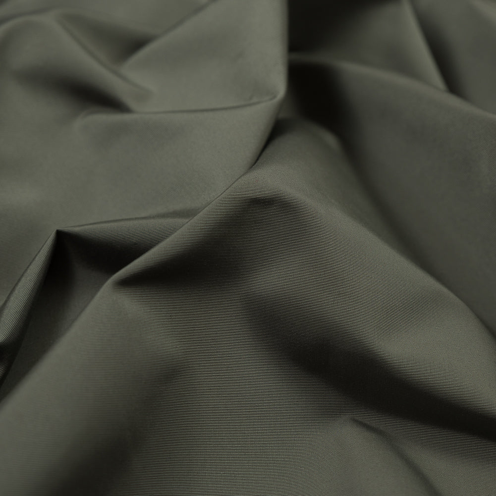 Olive Polyester Faille Detail