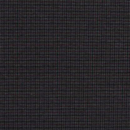 Burgundy, Black and Gray Tattersall Check Ponte Knit
