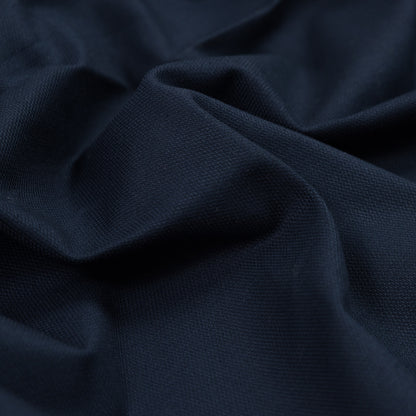 Navy Stretch Woven Cotton Pique Detail