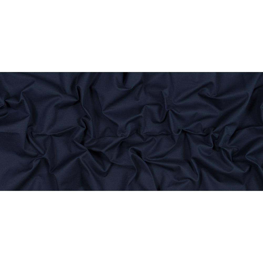 Navy Stretch Woven Cotton Pique Full